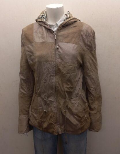 BUGATTI Women's Hooded Stylish Leather Jacket (M-AG22)