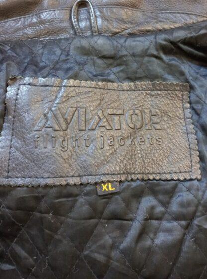 AVIATOR Men's Box Style Heavy Leather Jacket (M-G40) - Image 2