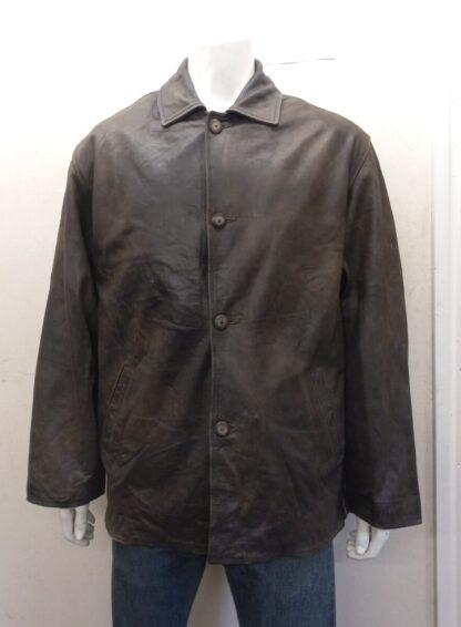 REDSKIN Men's Box Style Heavy Leather Jacket (M-A17)