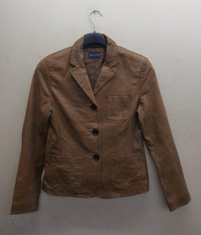 REDSKINS Women's Button Up Stylish Leather Jacket (H-E34)