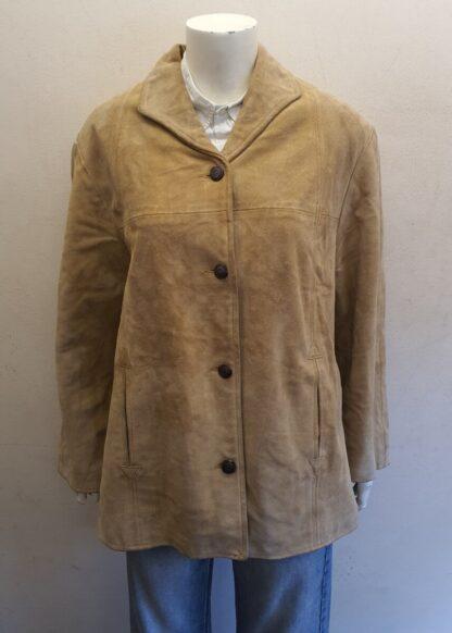 TIMBERLAND Women's Button Up Stylish Leather Jacket (H-A10)