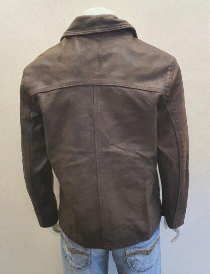 REDSKINS women's Double Breasted Stylish Leather Jacket (H-B21) - Image 3