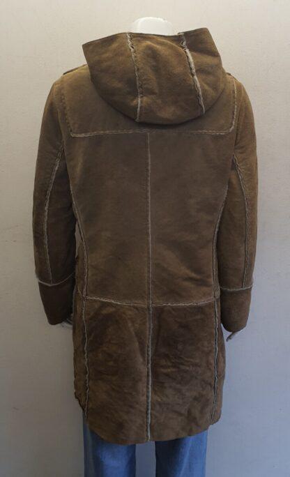GAP Women's Sherpa Liner Knee Length Leather Parka (H-AB16) - Image 3