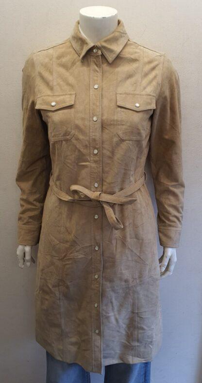 GAP Women's Stylish Knee Length Leather Jacket (H-H26)