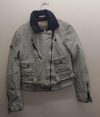 SUPERDRY Women's Motorcycle Leather Jacket (M-M46)