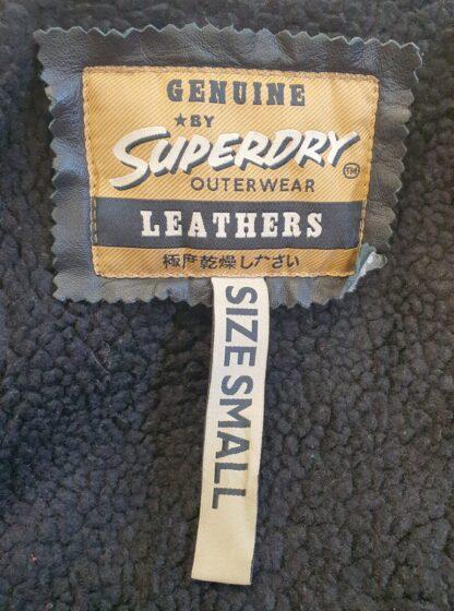 SUPERDRY Women's Motorcycle Leather Jacket (M-M46) - Image 2