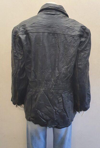 LEATHER MAN Women's Motorbike Cruiser Style Belted Heavy Leather Jacket Made in NORWAY (O-E37) - Image 3
